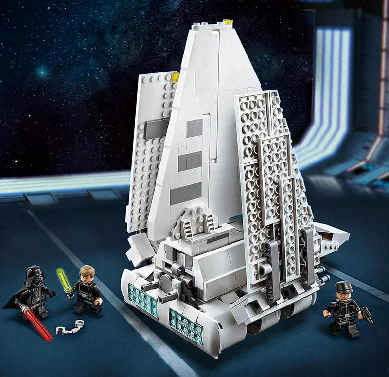 Стильный дизайн конструктора Lego Star Wars Имперский шаттл